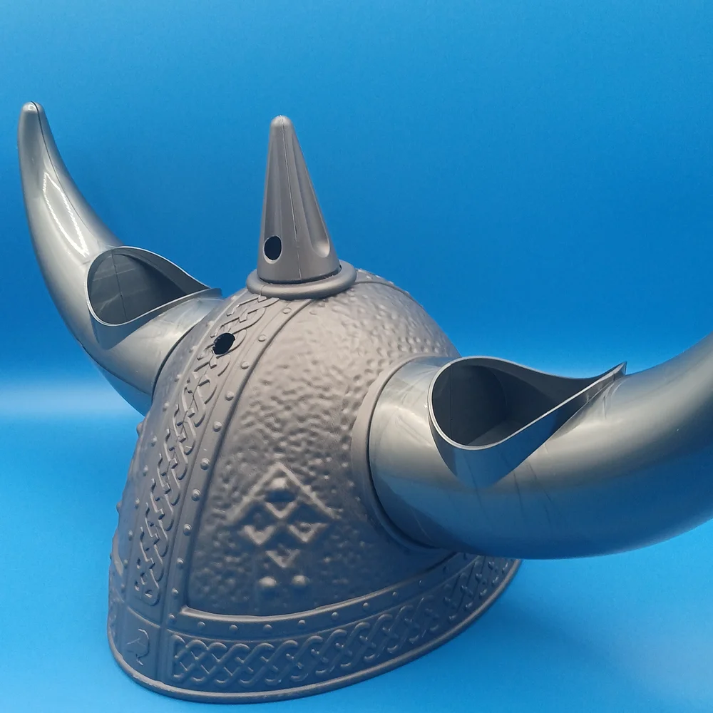 BLKSMITH Silver Viking Beer Helmet